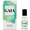 Huile de parfum aux pheromones Gaia For Women 20 ml, boite verte et flacon roll-on a bille, fragrance feminine Secret Play a appliquer sur la peau.