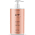 Flacon pompe Sex au Naturel Bijoux Indiscrets, grand format de lubrifiant intime a base d'eau a l'acide hyaluronique et aloe vera, sans glycerine ni parabenes hydratant