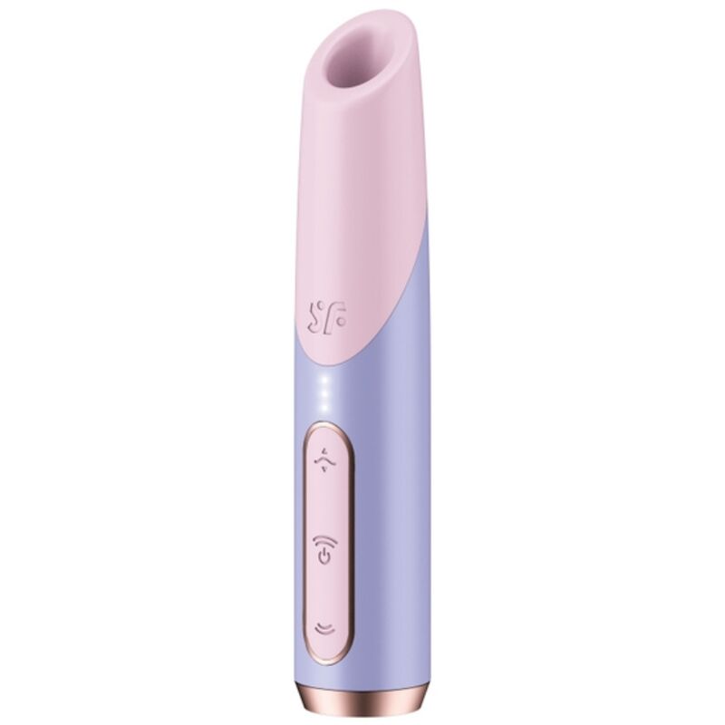 Stimulateur clitoridien à ondes d'air rose et violet — vue principale