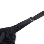 Ensemble soutien-gorge ouvert, string et jarretelles — packaging fournisseur 2