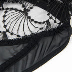 Body en dentelle transparente à découpes ajourées — vue de dos 2