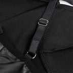 Robe Subblime à bretelles en cuir Noir