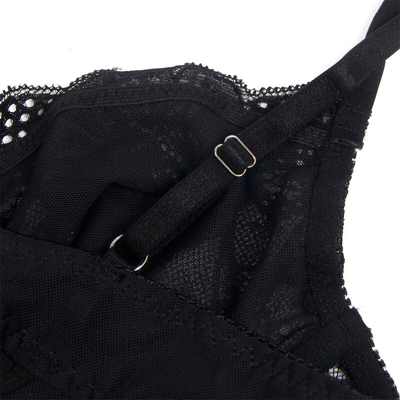 Body dentelle ouvert effet push-up — comparatif dimensionnel