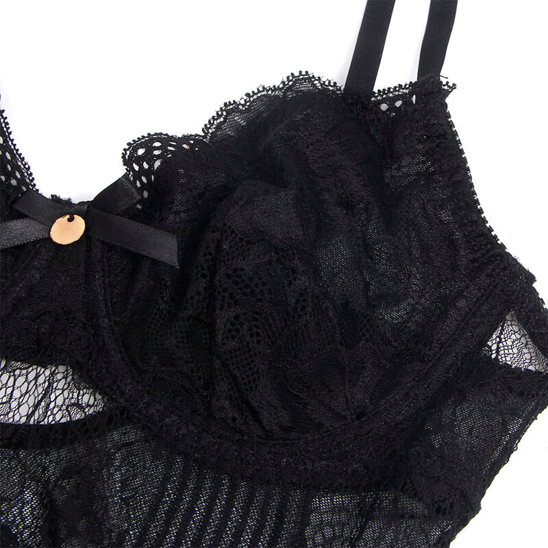 Body dentelle ouvert effet push-up — vue de profil 2