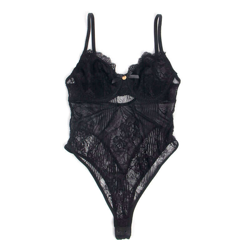 Body dentelle ouvert effet push-up — vue rapprochée