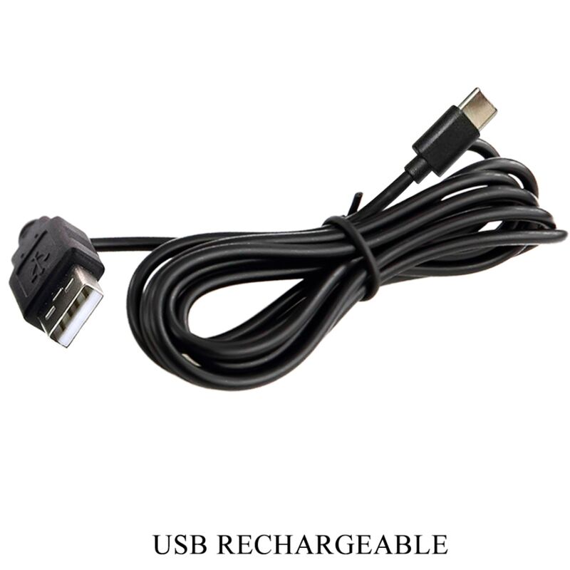 Câble de charge USB du pistolet de massage DJ Scholar noir, mention rechargeable par USB, accessoire de recharge de la machine de va-et-vient Pretty Love.