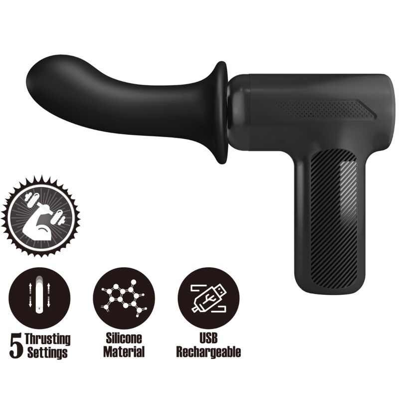 Pistolet de massage à poussée DJ Scholar — angle alternatif