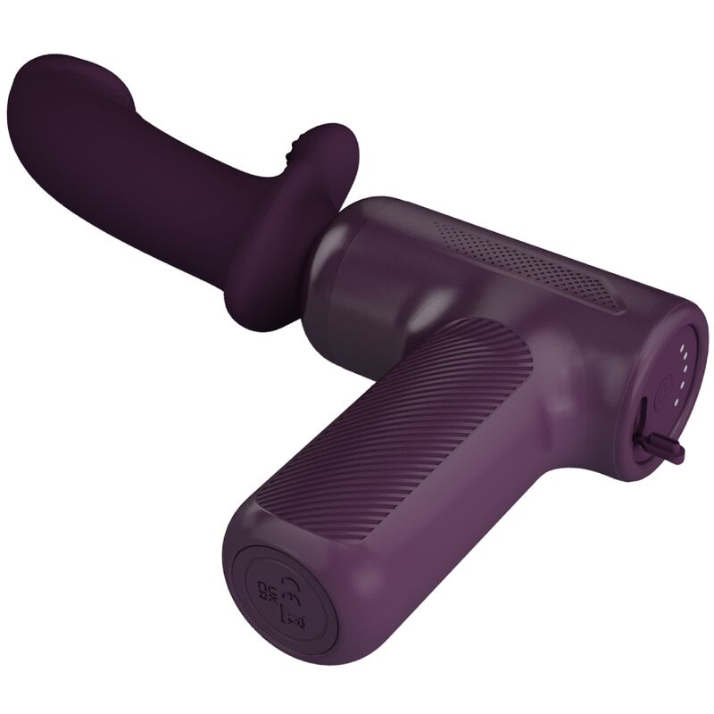 Pistolet de massage à poussée DJ Scholar — détail texture surface