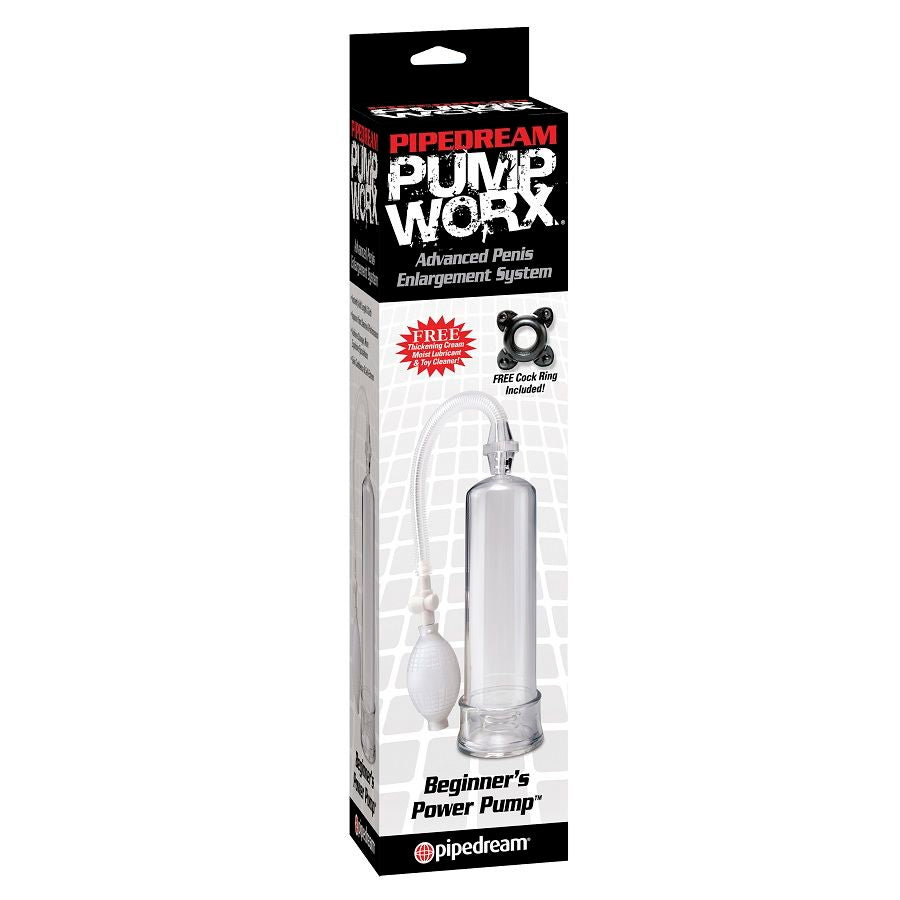 Pompe à pénis débutant tube transparent — détail produit