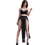 Ensemble 2 pièces jupe et string chaînes dorées — détail produit 3