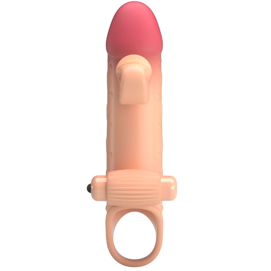 Manchon pénien vibrant teinte naturelle — détail produit