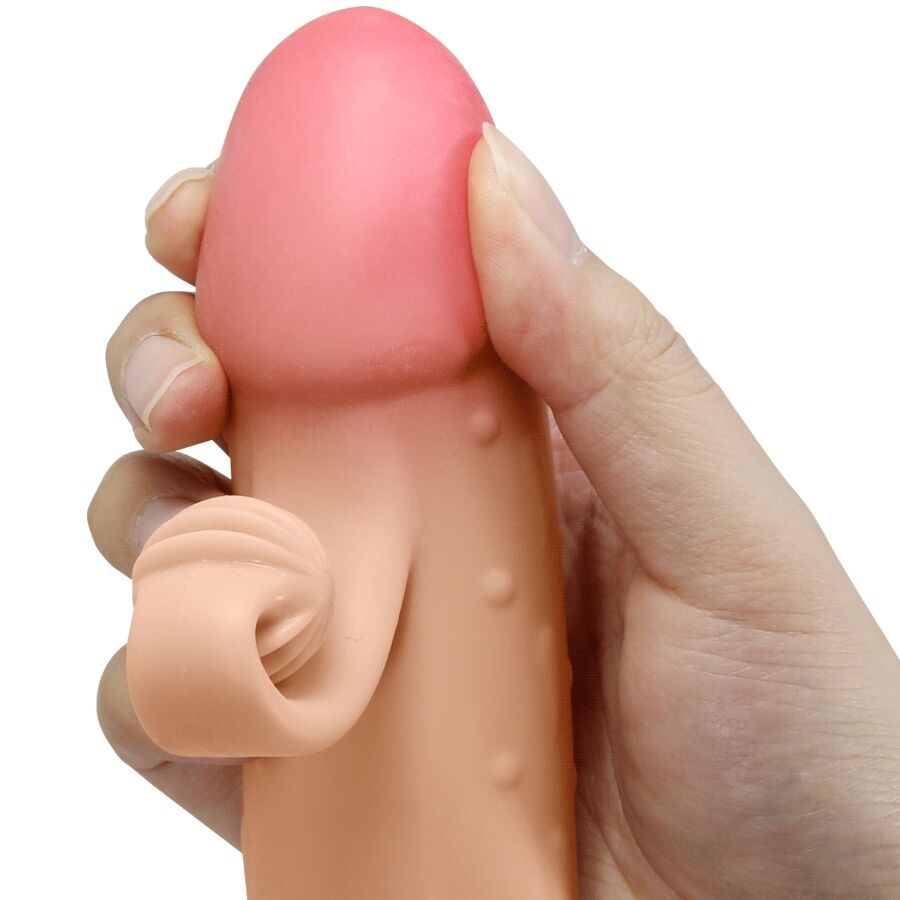 Manchon pénien vibrant teinte naturelle — emballage produit