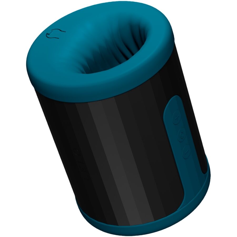 Masturbateur masculin connecté à crêtes silicone — vue rapprochée