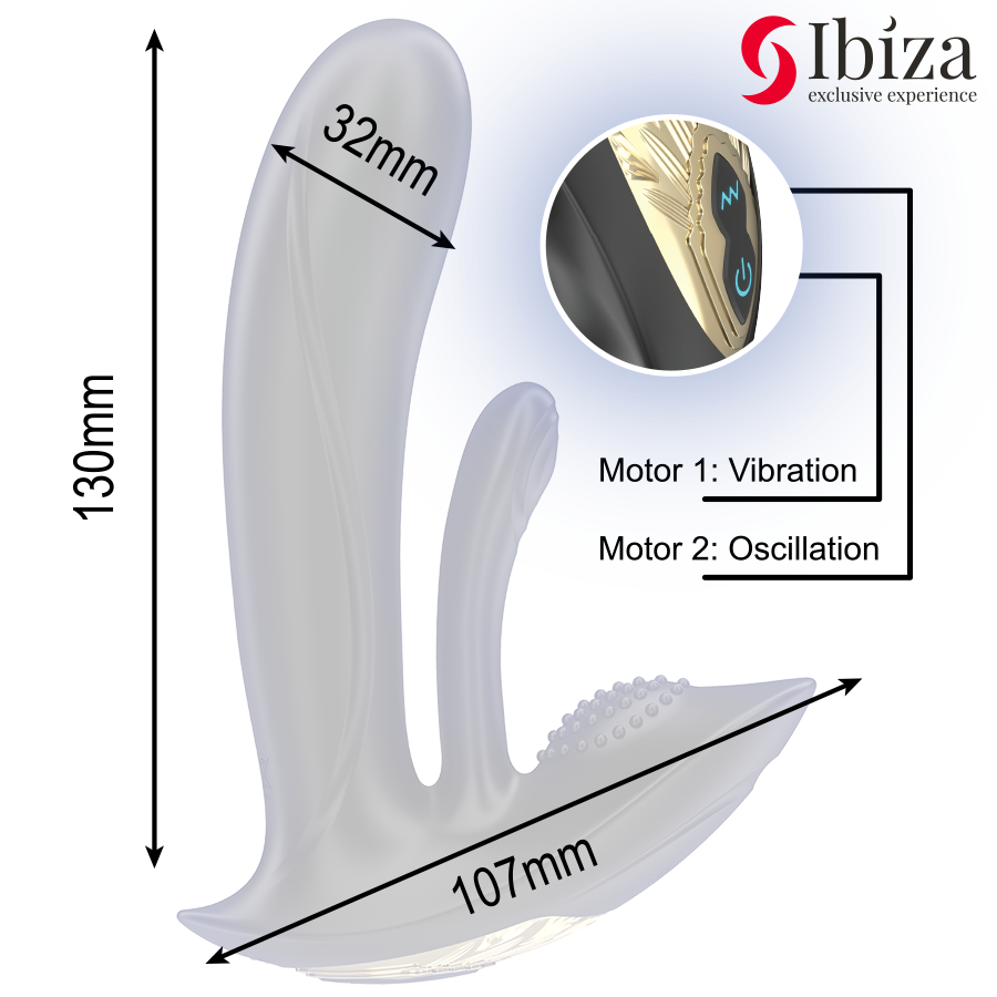 Ibiza Vibrateur Portable Avec Stimulation