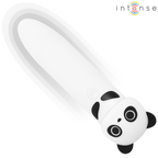 Mini vibromasseur bullet panda en silicone rechargeable — détail texture surface