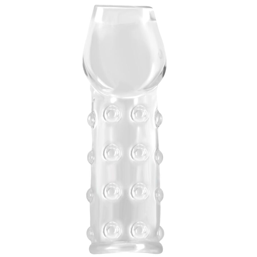 Manchon de pénis serré et volumisant transparent