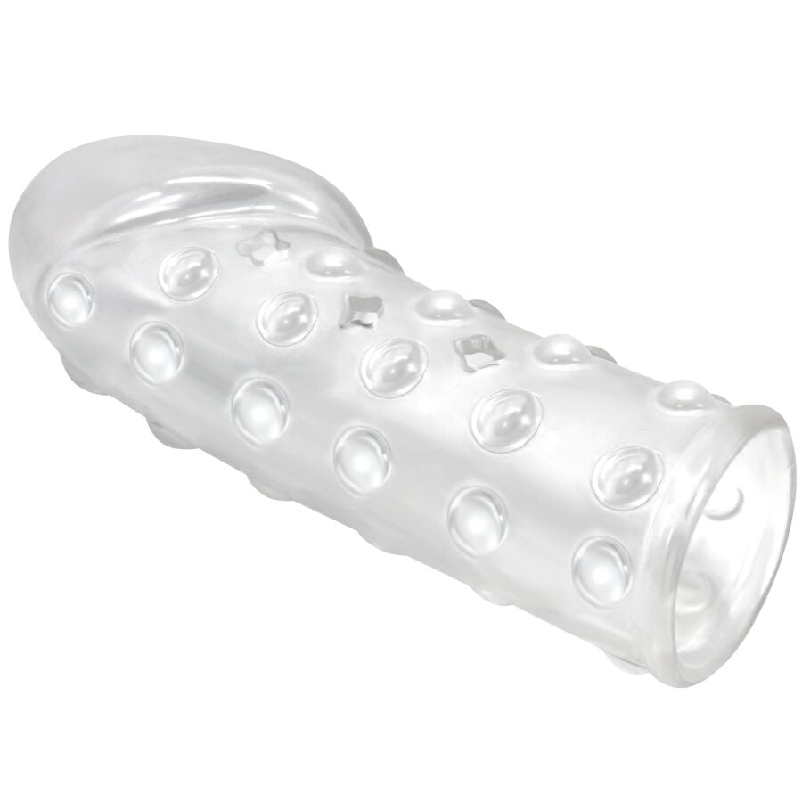 Manchon de pénis serré et volumisant transparent