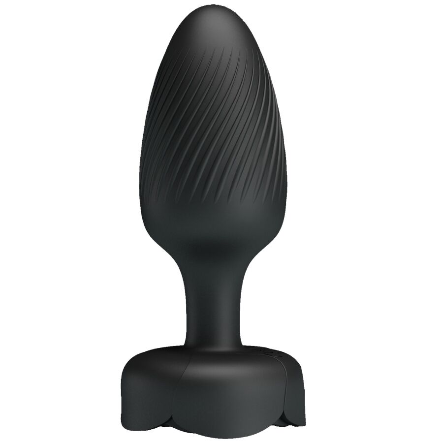Tapón anal Tarion Pretty Love con luz LED, negro, 12,5 cm