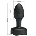 Tarion plug anal avec lumière led noir 12,5 cm