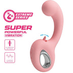 Vibrateur point G + stimulateur de clitoris erynnyes 10 vibrations rose