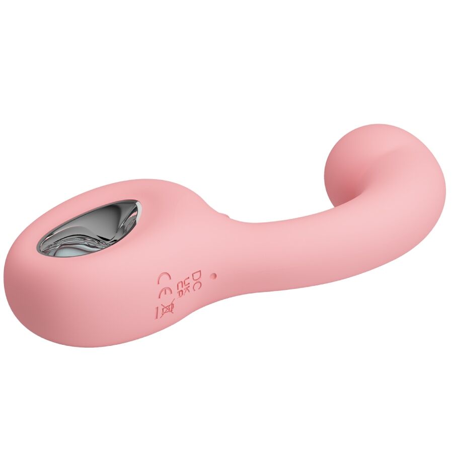 Vibrateur point G + stimulateur de clitoris erynnyes 10 vibrations rose