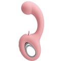 Vibrateur point G + stimulateur de clitoris erynnyes 10 vibrations rose