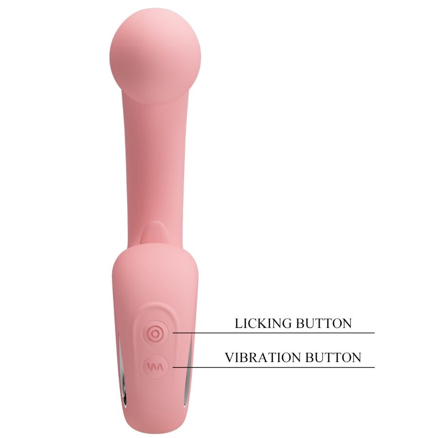 Vibrateur point G + stimulateur de clitoris erynnyes 10 vibrations rose