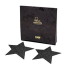 Capuchons de téton noir avec paillettes Flash — détail produit