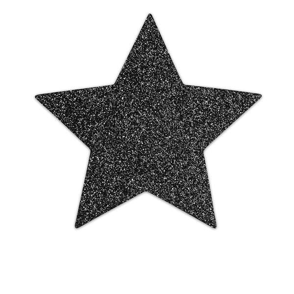 Capuchons de téton noir avec paillettes Flash — vue principale