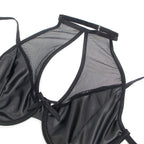 Ensemble cuir col licou soutien-gorge et jupe — packaging fournisseur