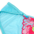 Ensemble maille brodée fleurs en relief — vue de dos 2