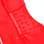 Ensemble effet cuir et dentelle avec porte-jarretelles — détail produit 2