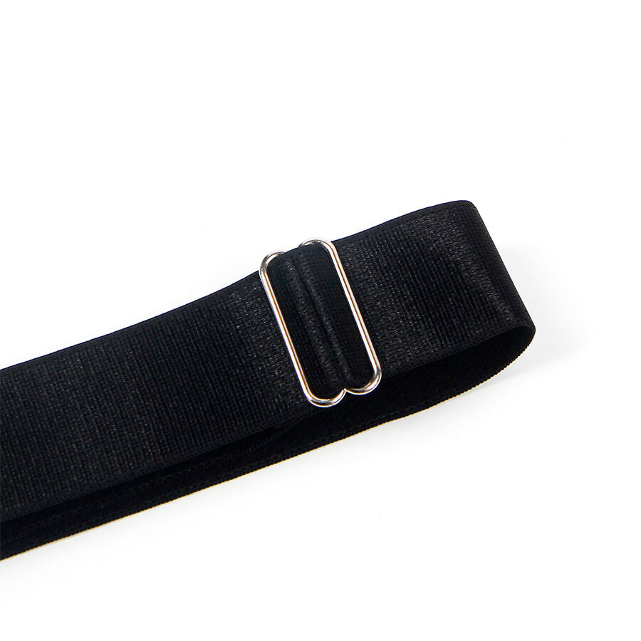 Anneaux de jambe en simili cuir à boucles — vue de dos