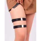 Anneaux de jambe en simili cuir à boucles — comparatif dimensionnel