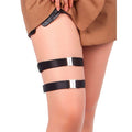 Anneaux de jambe en simili cuir à boucles — vue principale