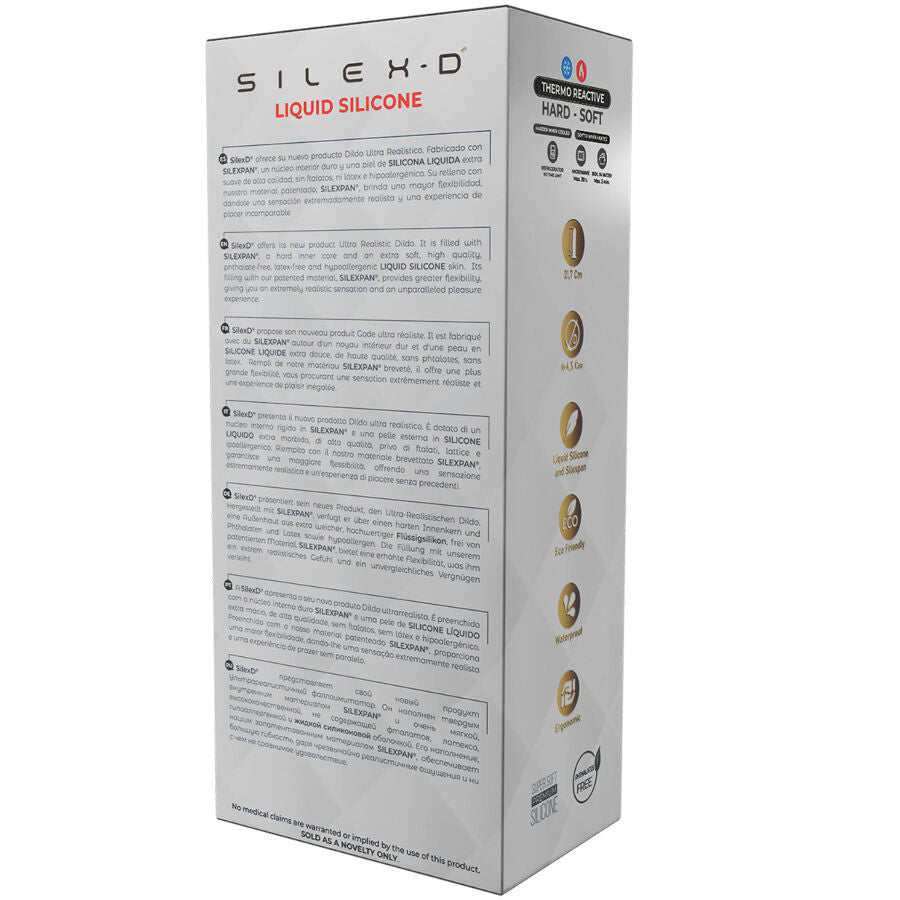 Gode réaliste silicone liquide grand format ventouse — vue de profil
