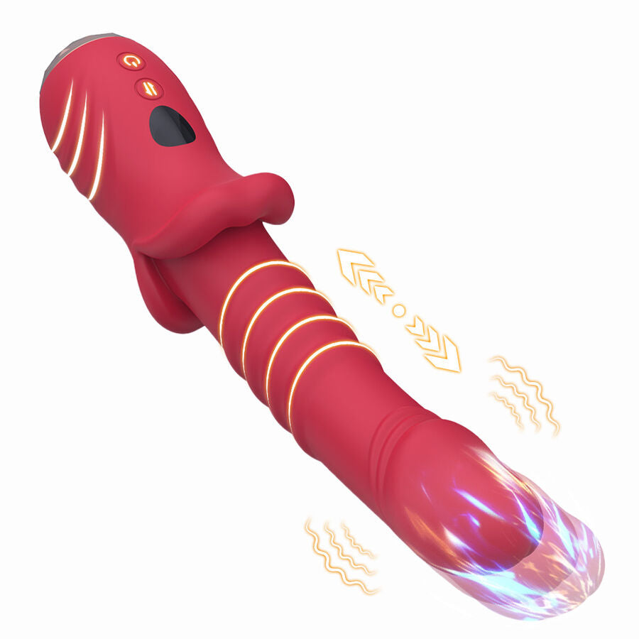Point a dildo vibrateur stimulant rouge