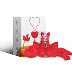 Pinces à tétons magnétiques à vibration forme papillon rouges