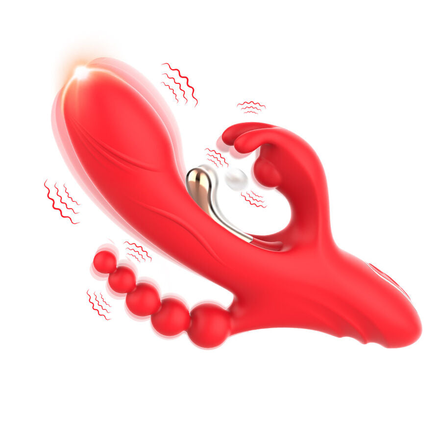 Stimulateur de point G et de clitoris vibrateur rouge