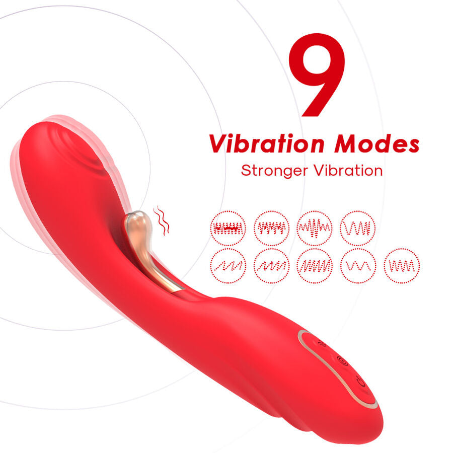 Vibrateur à langue oscillante rouge