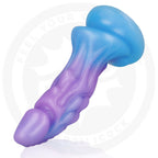 Gode fantaisie Zafiria en silicone éclat lunaire — détail texture surface