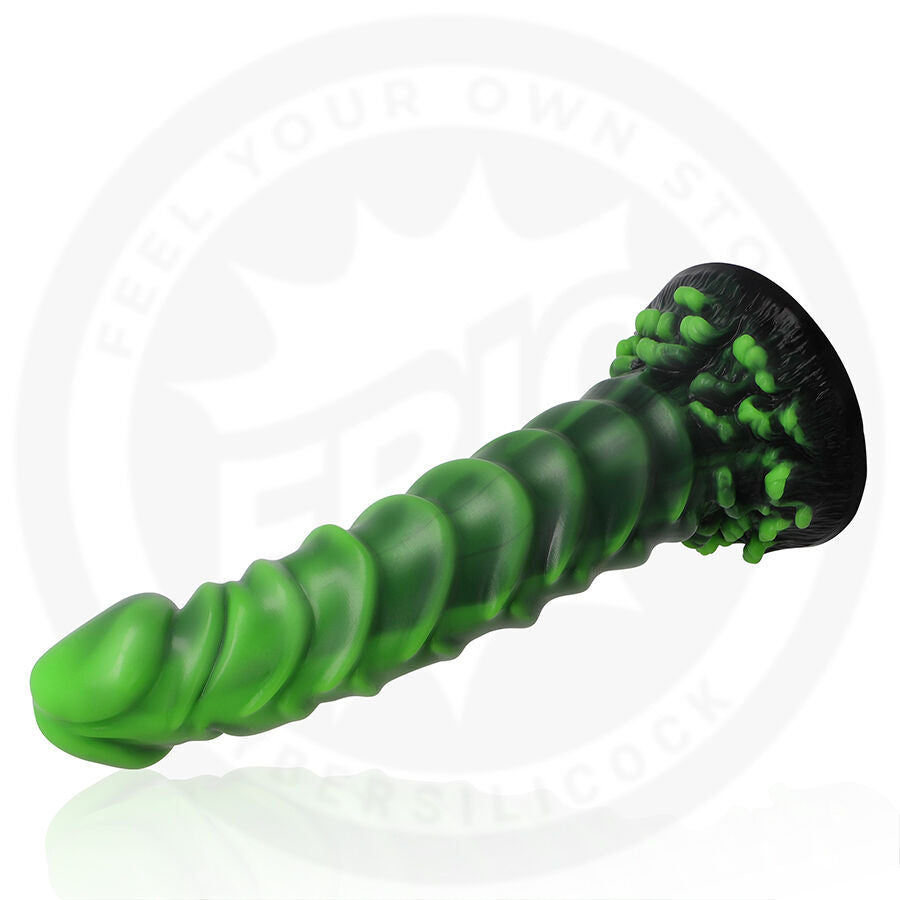Gode fantaisie Caelion en silicone racine vivante — détail texture surface