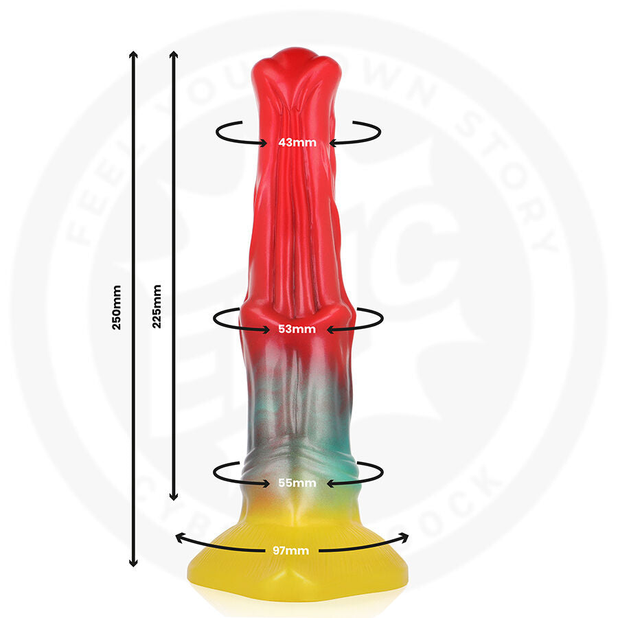 Gode monstre fantastique en silicone phosphorescent — détail produit