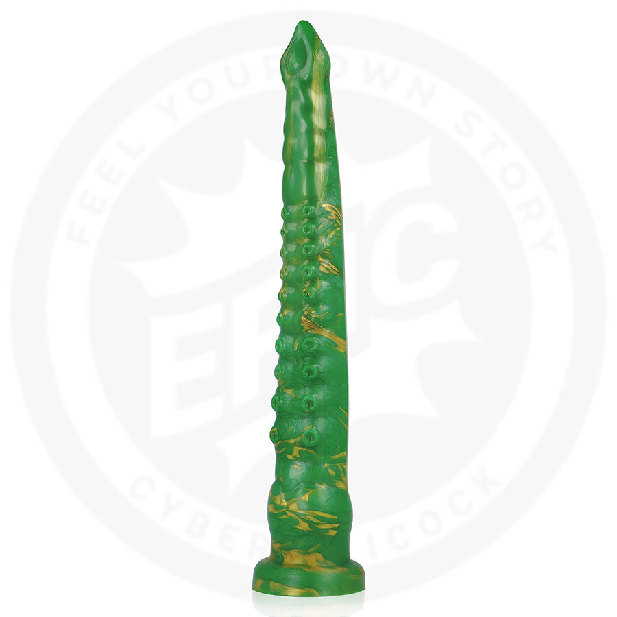 Gode fantaisie Hylos en silicone silhouette effilée verte — vue principale