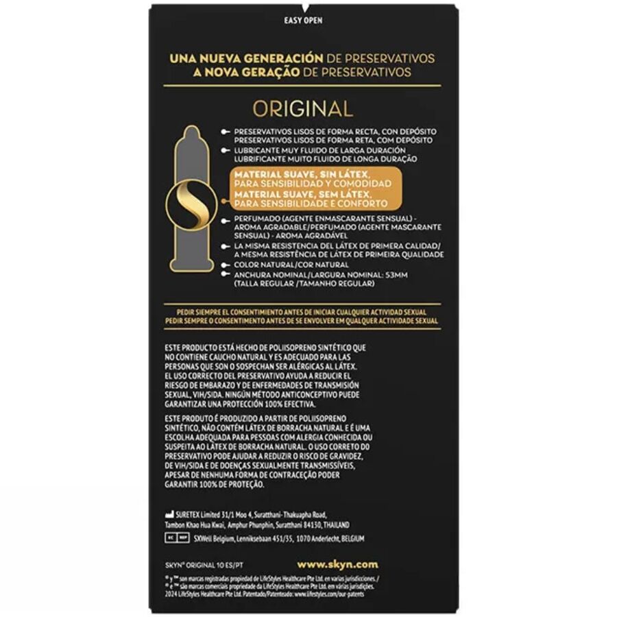 Préservatifs sans latex sensation naturelle x10 — détail produit