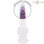 Vibromasseur lapin à mouvement de va-et-vient violet — vue de profil