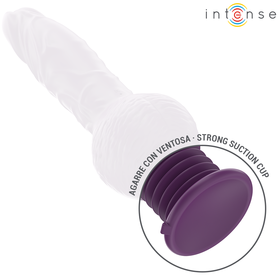 Vibromasseur lapin à mouvement de va-et-vient violet — vue de dos