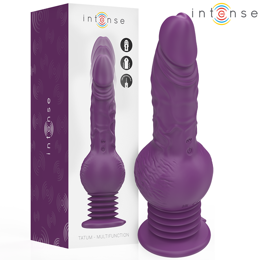 Vibromasseur lapin à mouvement de va-et-vient violet — vue principale