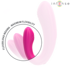 Double stimulateur vibrant en forme de U avec télécommande — détail texture surface