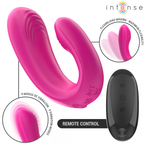 Double stimulateur vibrant en forme de U avec télécommande — détail produit